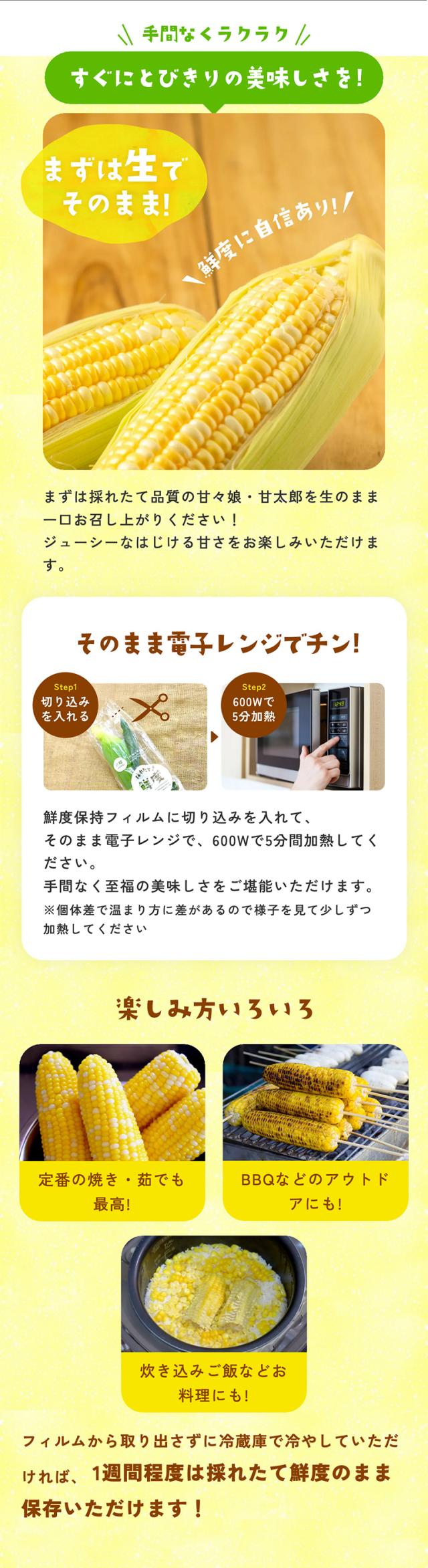 甘々娘甘太郎の食べ方