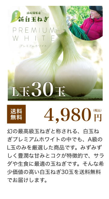 葉付き 浜松産白玉ねぎ 30玉
