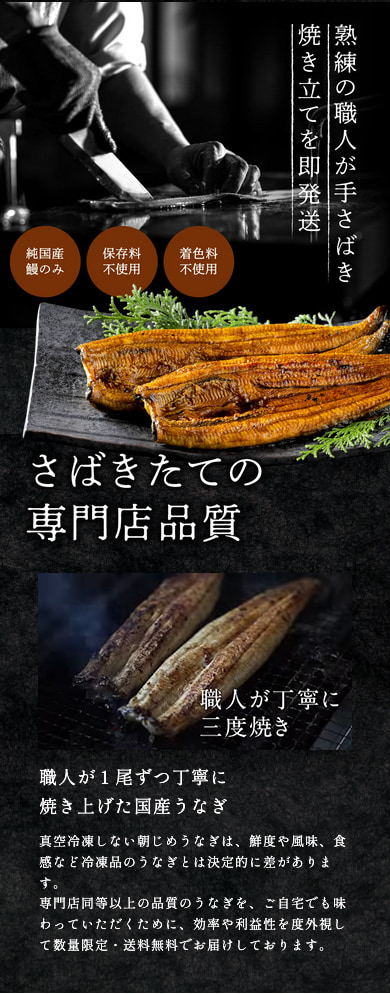 国産 朝じめうなぎ