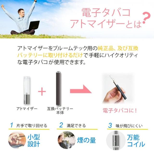 アイトレーディング互換品 プルームテック用 カートリッジ Ploom TECH用 選べる20本