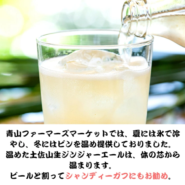 ジンジャーエールの底に生姜の成分が見える