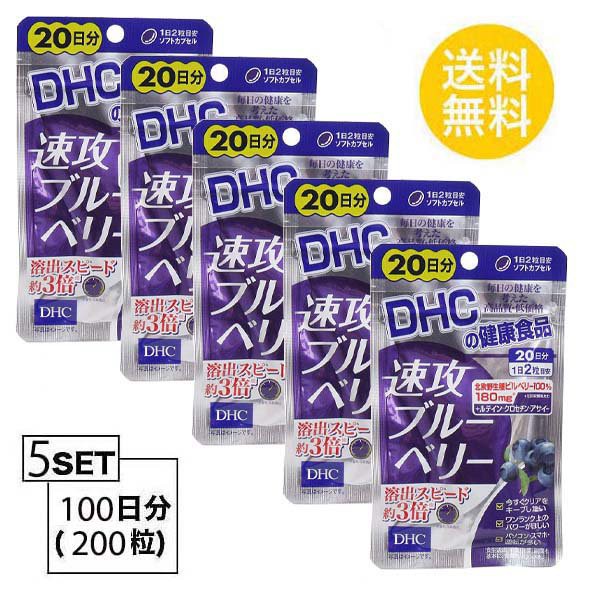 DHC 速攻ブルーベリー 20日分 （40粒）X5パック