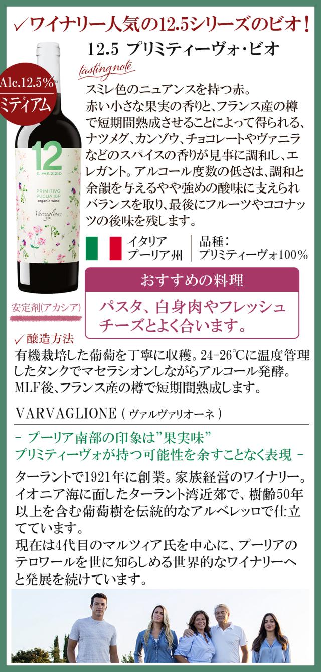 12.5 プリミティーヴォ･ビオ
