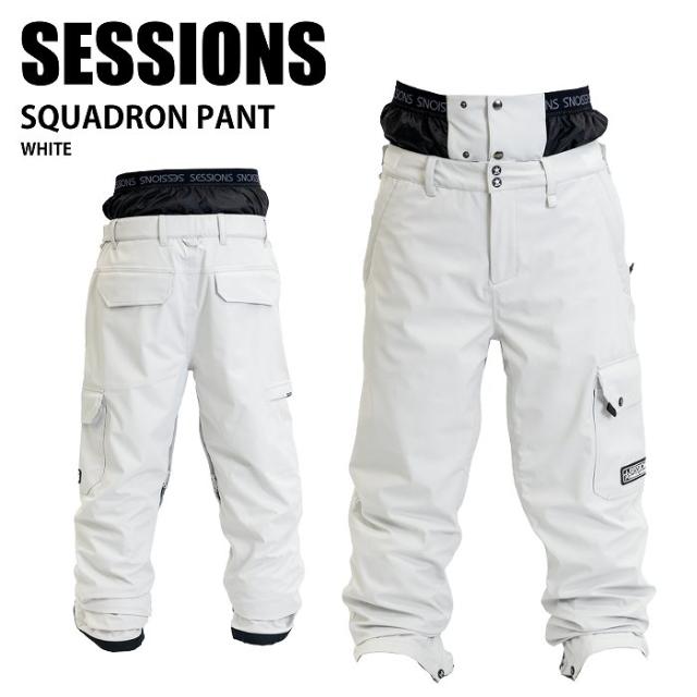 SESSIONS セッションズ SQUADRON PANT WHITE 24-25 ウエア ユニセックス パンツ スキー スノーボード SESSIONS セッションズ SQUADRON PANT WHITE 24-25 ウエア ユニ