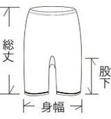 綿ガーゼ５分丈ボトムス
