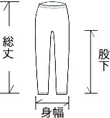 綿ガーゼ８分丈ボトムス