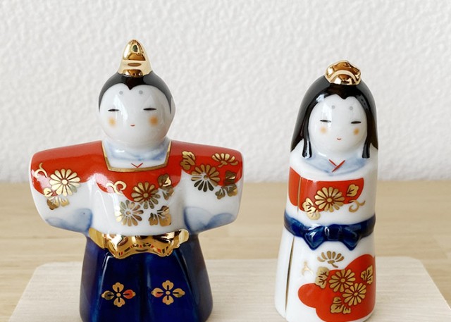 薬師窯 染錦立雛(華小紋)2611 雛人形 コンパクト モダン 薬師窯 染錦立雛(華小紋)2611 雛人形 コンパクト モダン