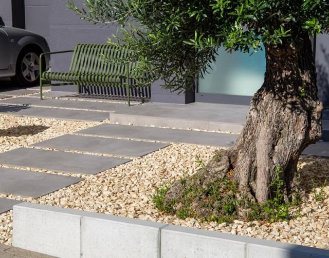 砂利 玉石 洋風 庭 砂利 砕石