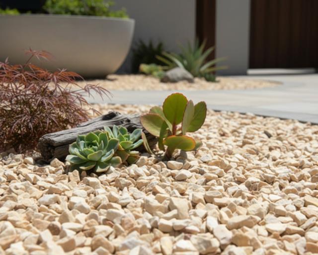 砂利 玉石 洋風 庭 砂利 砕石