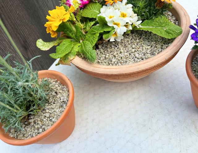 砂利 玉石 洋風 庭 玉砂利