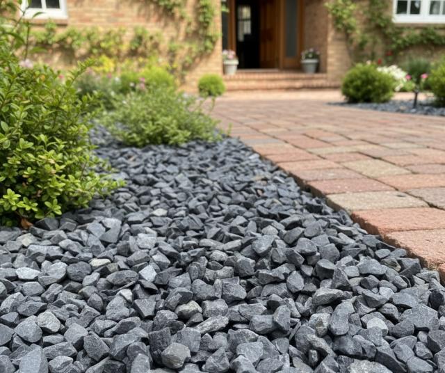 砂利 黒 ブラック 玉石 和風 洋風 庭 砂利 砕石