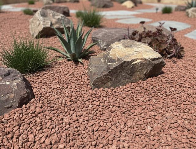 砂利 ブラウン 茶色 洋風 庭 砂利 砕石