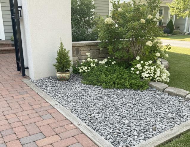 砂利 グレー 玉石 和風 洋風 庭 砂利 砕石