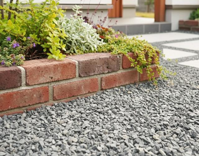 砂利 グレー 玉石 和風 洋風 庭 砂利 砕石