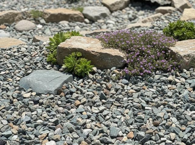 砂利 ミックス 洋風 庭 砂利 砕石