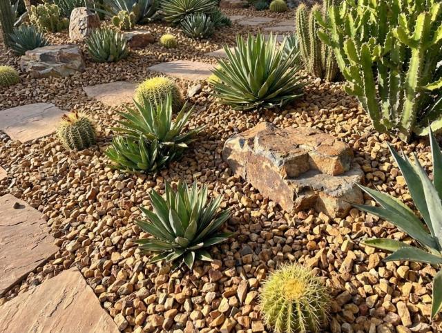 砂利 チャート 栗色 黄色 イエロー 洋風 庭 砂利 砕石