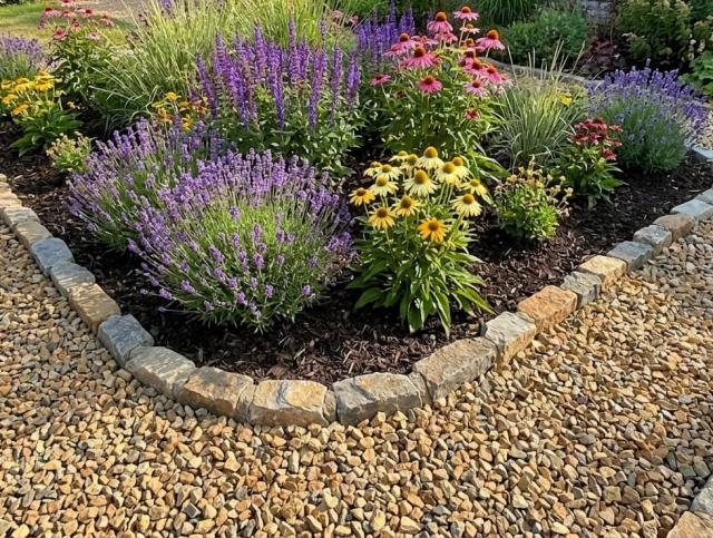 砂利 チャート 栗色 黄色 イエロー 洋風 庭 砂利 砕石