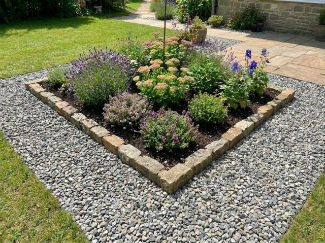 砂利 ミックス 洋風 庭 砂利 砕石