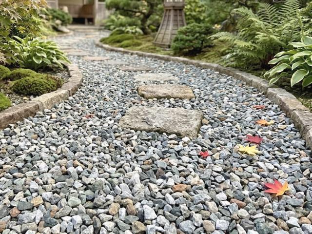 砂利 ミックス 洋風 庭 砂利 砕石
