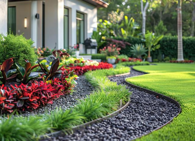 砂利 玉石 庭 玉砂利