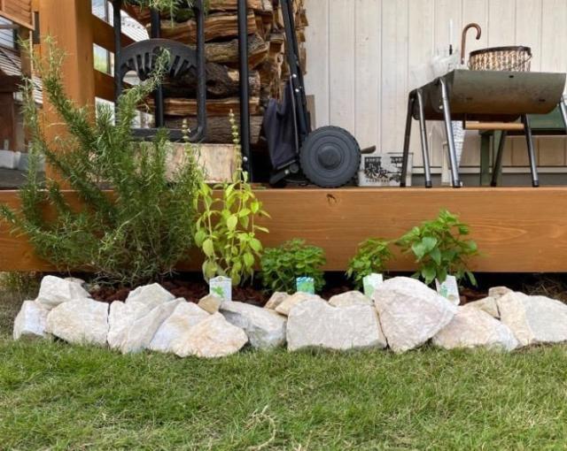 ゴロタ石の施工写真