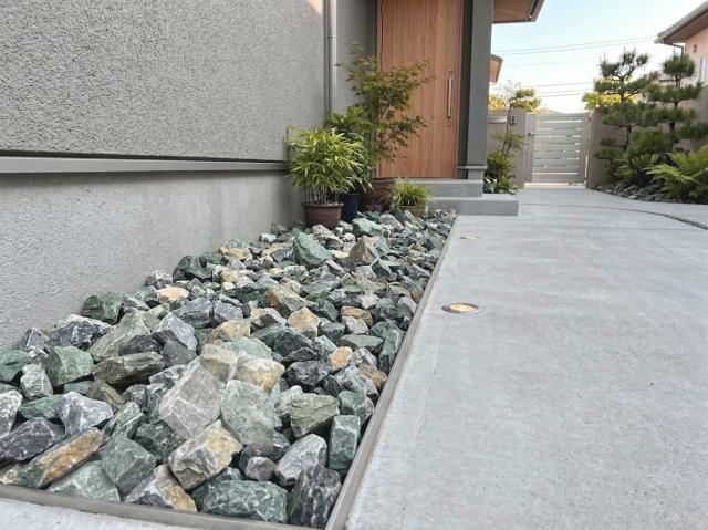 割栗石の施工写真