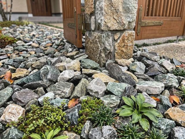 割栗石の施工写真
