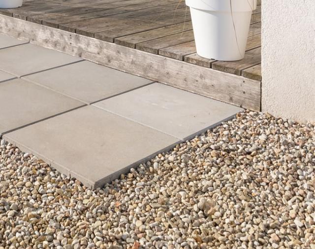 砂利 玉石 洋風 庭 玉砂利石