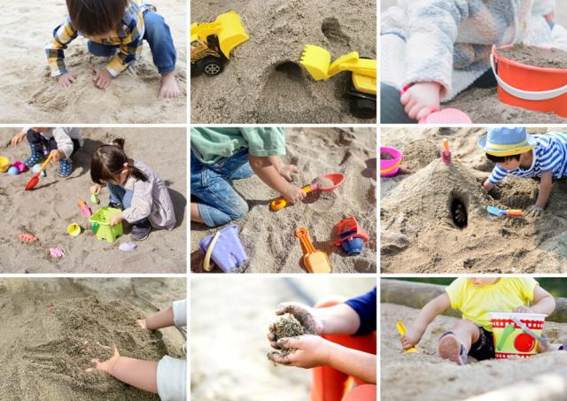 砂場 砂 使用例