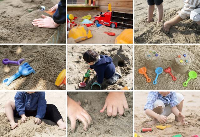 砂場 砂 使用例