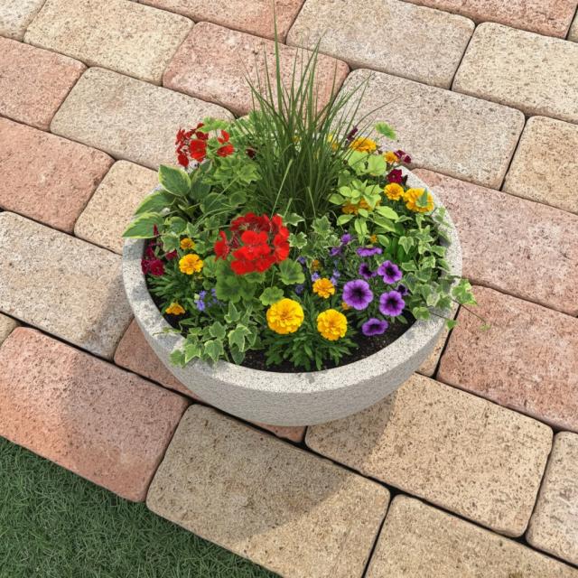 敷きレンガ 敷石 施工写真