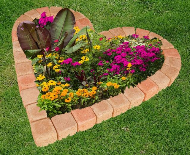 B級品特価 花壇 レンガ 花壇ブロック 置くだけ Diy 土留め ハート型 簡単 レンガ 煉瓦 1060 1000mm セット おしゃれ 可愛い 庭 ガーデン ガーデニ 最安 花 ガーデン Diy工具 建築 住宅 設備 Clientes Direct Naranja Entrar Es Kdebert Lk