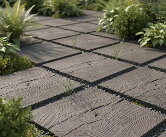 コンクリート枕木敷石