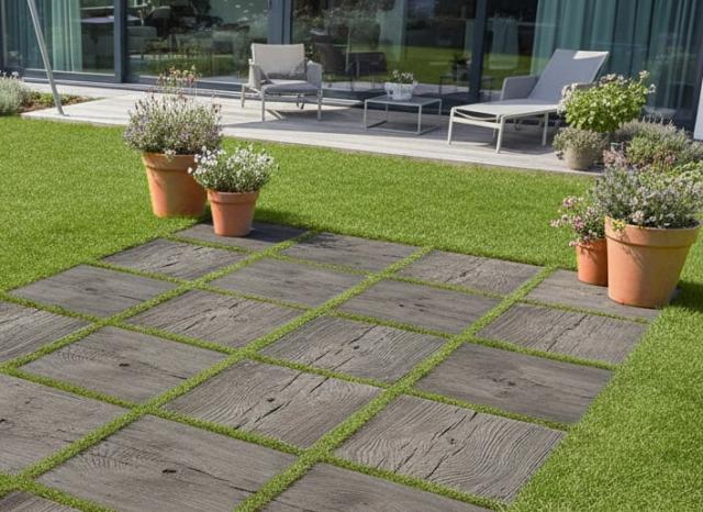 コンクリート枕木敷石