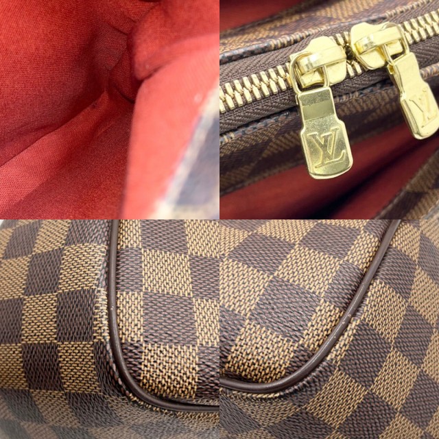 【限定価格】LOUIS VUITTON ルイヴィトン トートバッグ ダミエ イエナPM ハンドバッグ 肩掛け ブラウン 茶 かばん 鞄 N41012    ゴールド金具 レディース 定番【品】