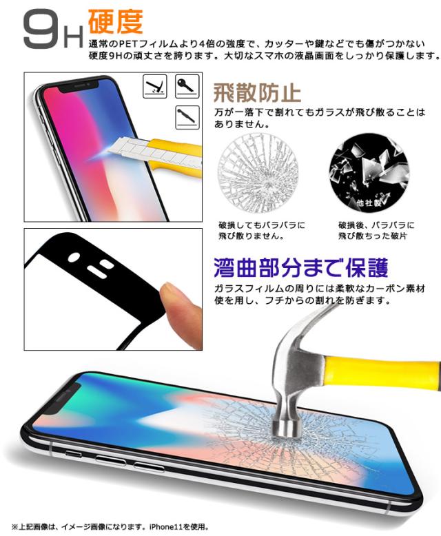 AQUOS sense3 plus SHV46 ( サウンド ) / SH-RM11 液晶全面保護ガラスフィルム