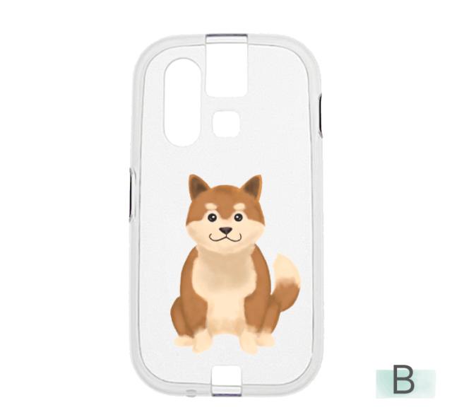 mamorino6 マモリーノ6 ケース カバー 犬 わんこ 柴犬 いぬ イヌ しばけん ソフト クリアケース ソフトケース