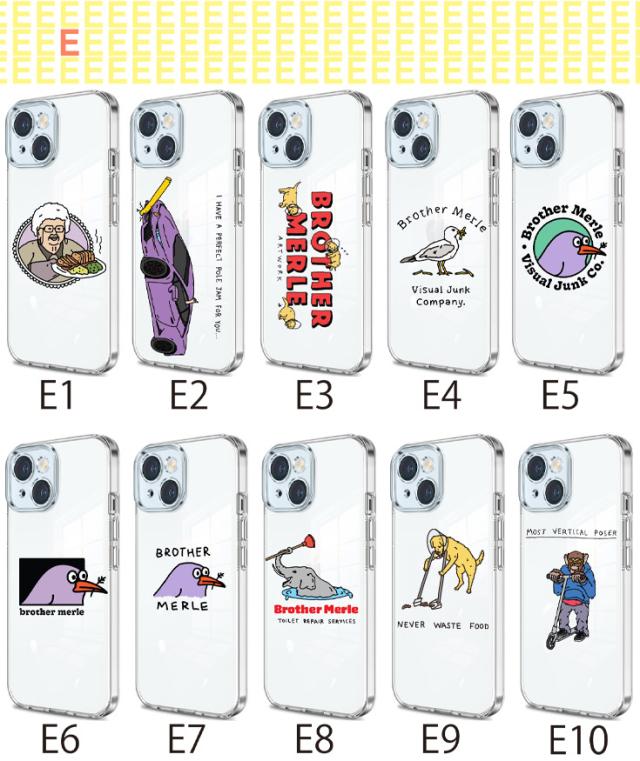 iPhone × BROTHER MERLE ケース カバー ソフトケース 耐衝撃 TPU スマホケース