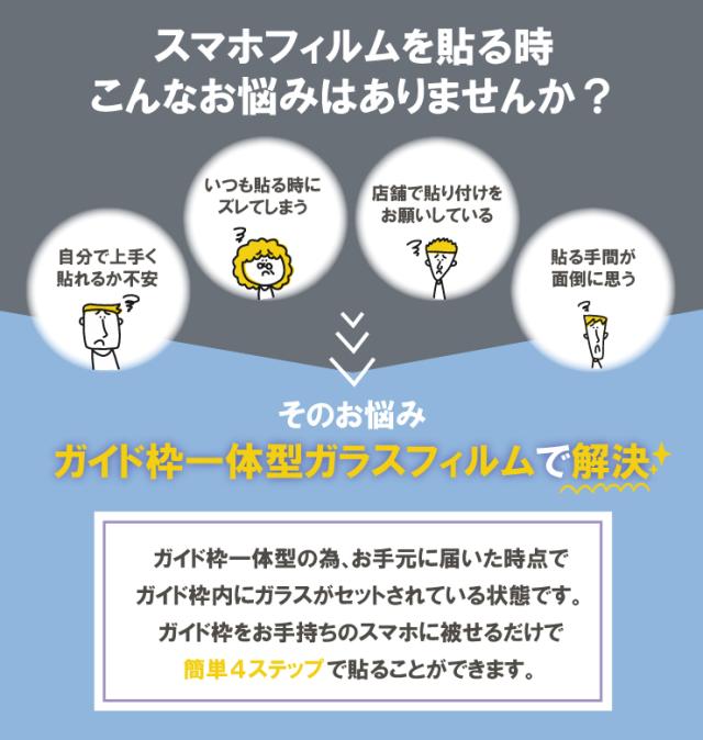 Google Pixel ガラスフィルム ガイド枠付き フィルム