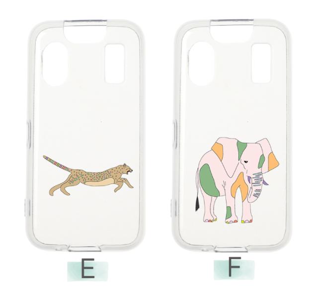 キッズケータイ KY-41C ケース カバー しまうま シマウマ どうぶつ 動物 ソフト クリアケース ソフトケース