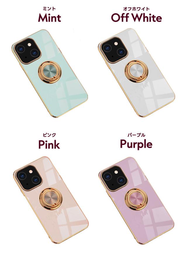 iPhone シリーズ リング付きエレガントソフトケース