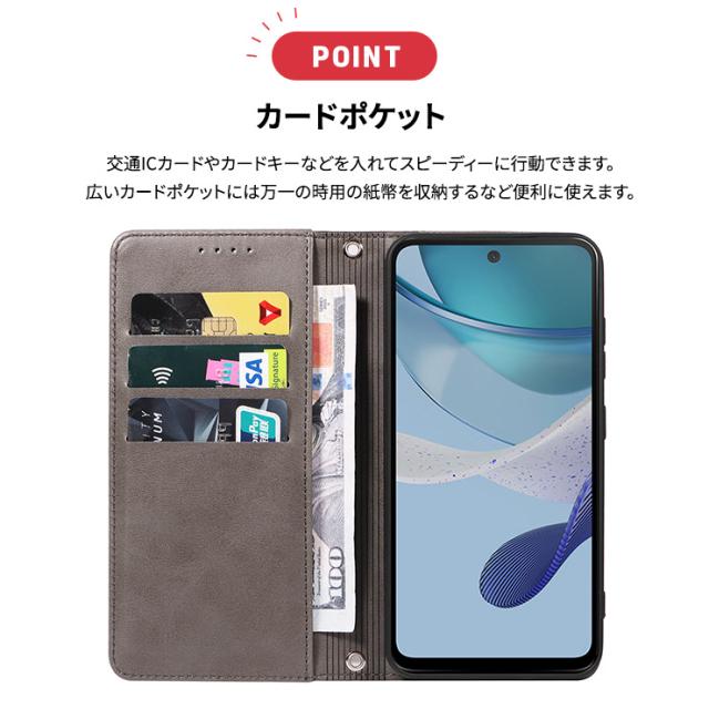 Motorola moto g53j 5G Motorola moto g53y 5G Motorola moto g53s 5G カードポケット 収納力