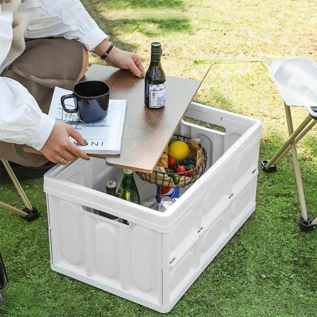収納ボックス 直し 折りたたみ キャンプ テーブル 蓋付き 収納