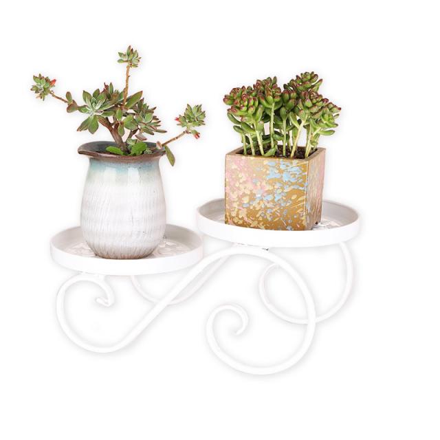 植木鉢台 花台 フラワースタンド アイアン673cm 2段 Amazon | フラワースタンド 2段 花台 アイアン67.3cmの高さの