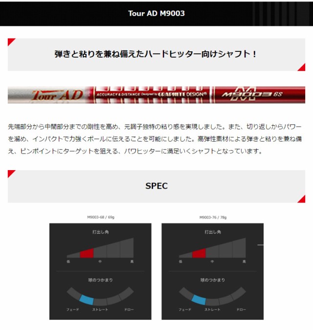 今季ブランド プロギア ゴルフシャフト Rs5 Rsf Rs ツアーad M9003 Ad Tour グラファイトデザイン スリーブ付きシャフト シャフト Revuemusicaleoicrm Org