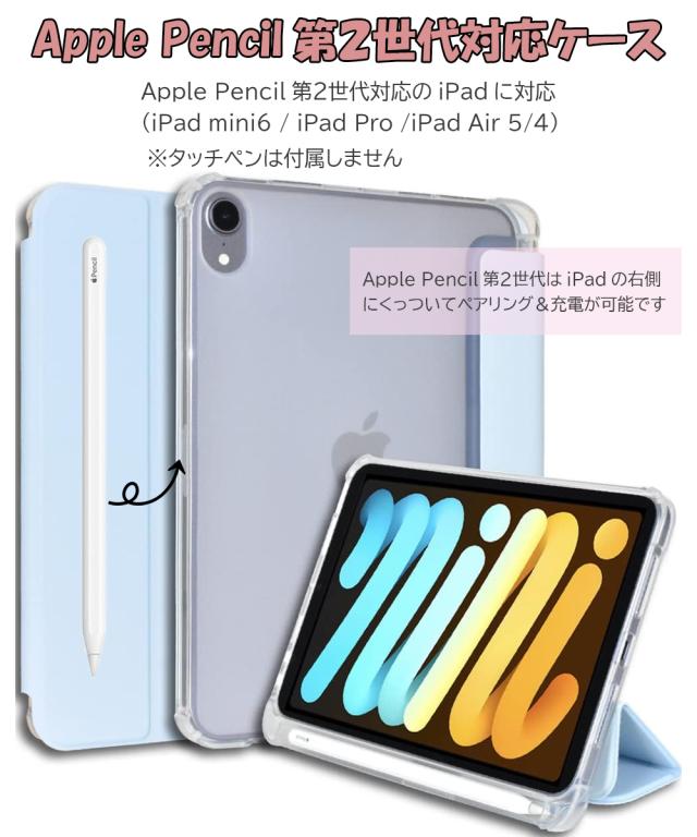 iPadとApple Pencil ケース ペーパーライクフィルム付き