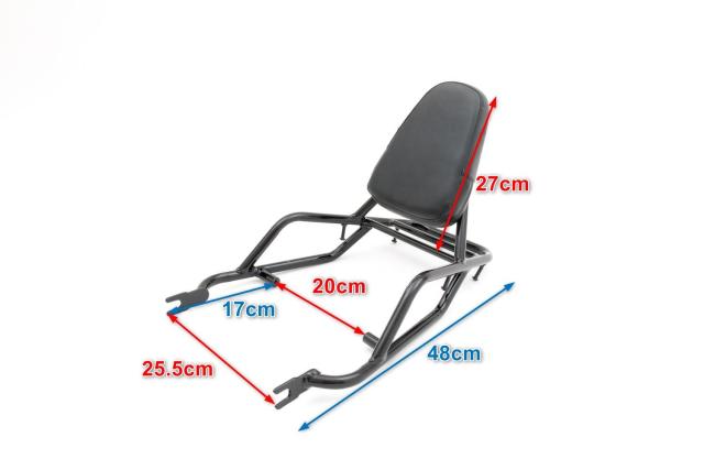 バックレスト付き　リアキャリア　W400W650W800 カワサキ W400 W650 W800 バックレスト付 リア キャリア 社外品