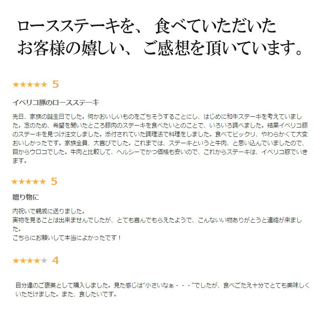 イベリコ豚ステーキ肉