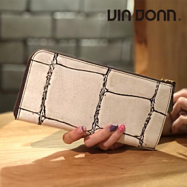 ドアン VIA DOAN ファスナーL字長財布 ラージクロコ 965