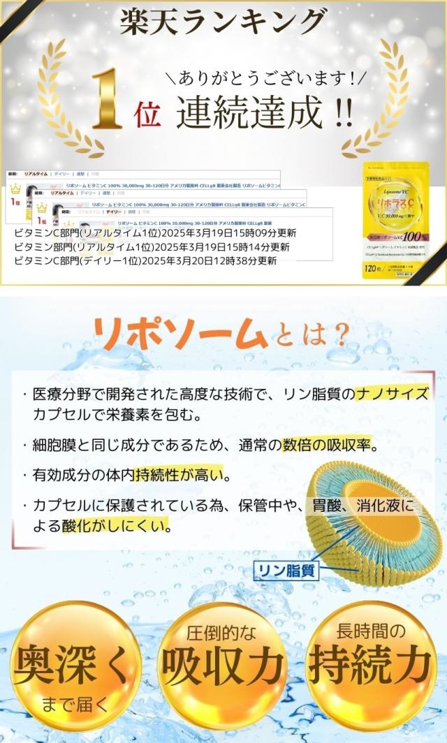 リポソーム ビタミンC 「リポラスC」ランク-02